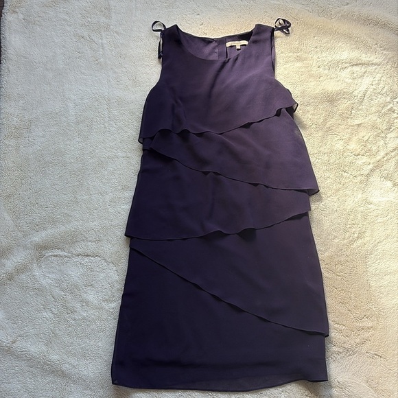RW&CO Midnight Cascade Dress Purple Ruffle Dress - Picture 2 of 9